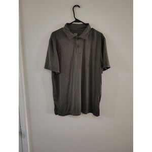 Weatherproof 32 Degrees Cool Mens Polo Shirt Olive Green Heather Size Large‎